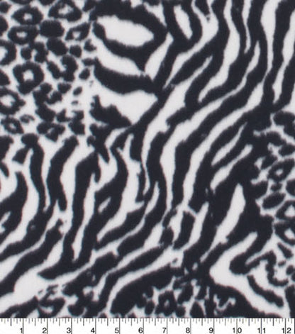 Multi Animal Blizzard Fleece Fabric