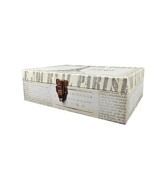 14 Paris Sketch Suitcase Box With Metal Closure by Hudson 43