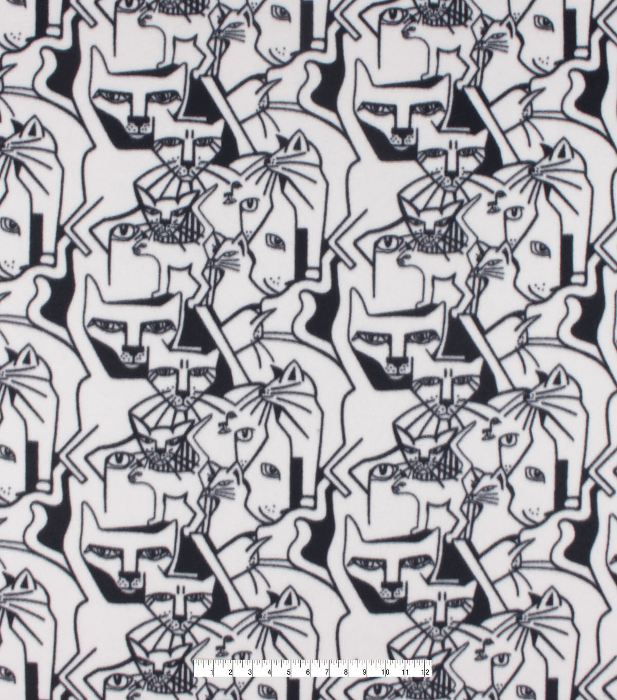 Mod Cat Blizzard Fleece Fabric