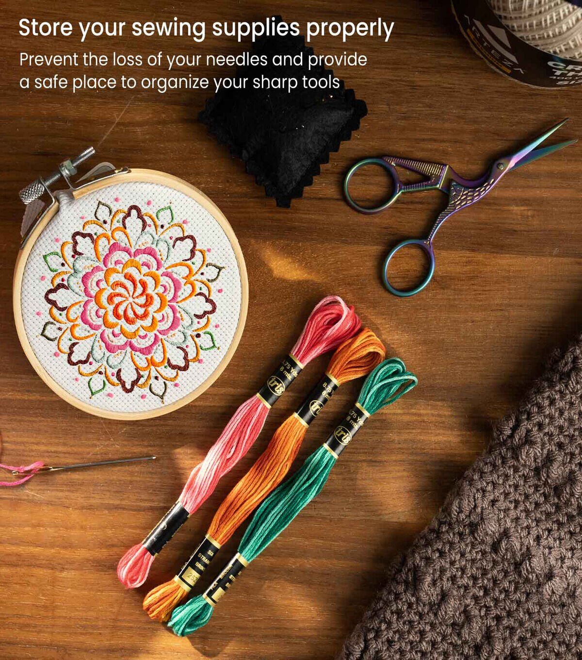 Arteza 62pc Embroidery Accessory Kit