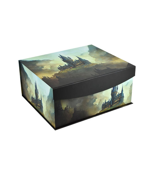 14 Watercolor Castle Fliptop Box by Place   Time
