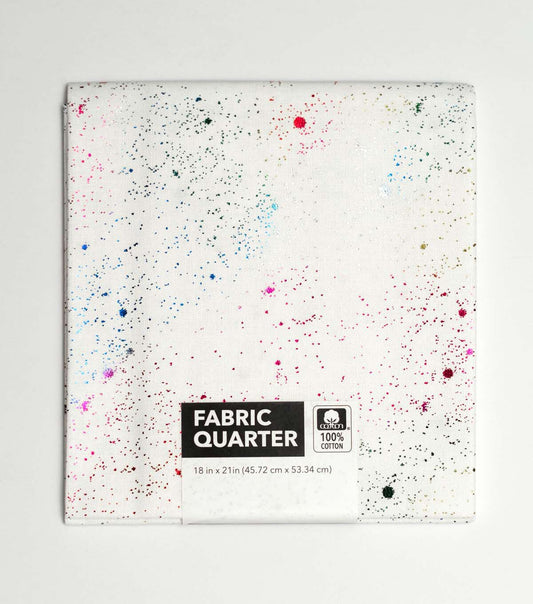18 x 20 Hologram Glitter Cotton Fabric Quarter 1pc by Keepsake Calico