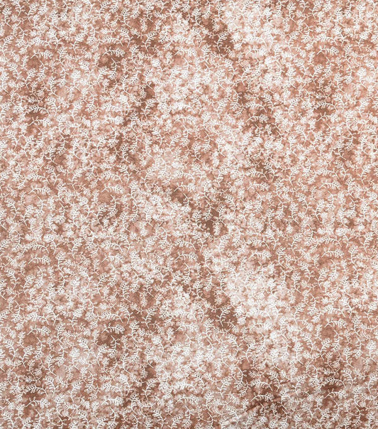 Brown Tonal Vines Quilt Cotton Fabric by Keepsake Calico