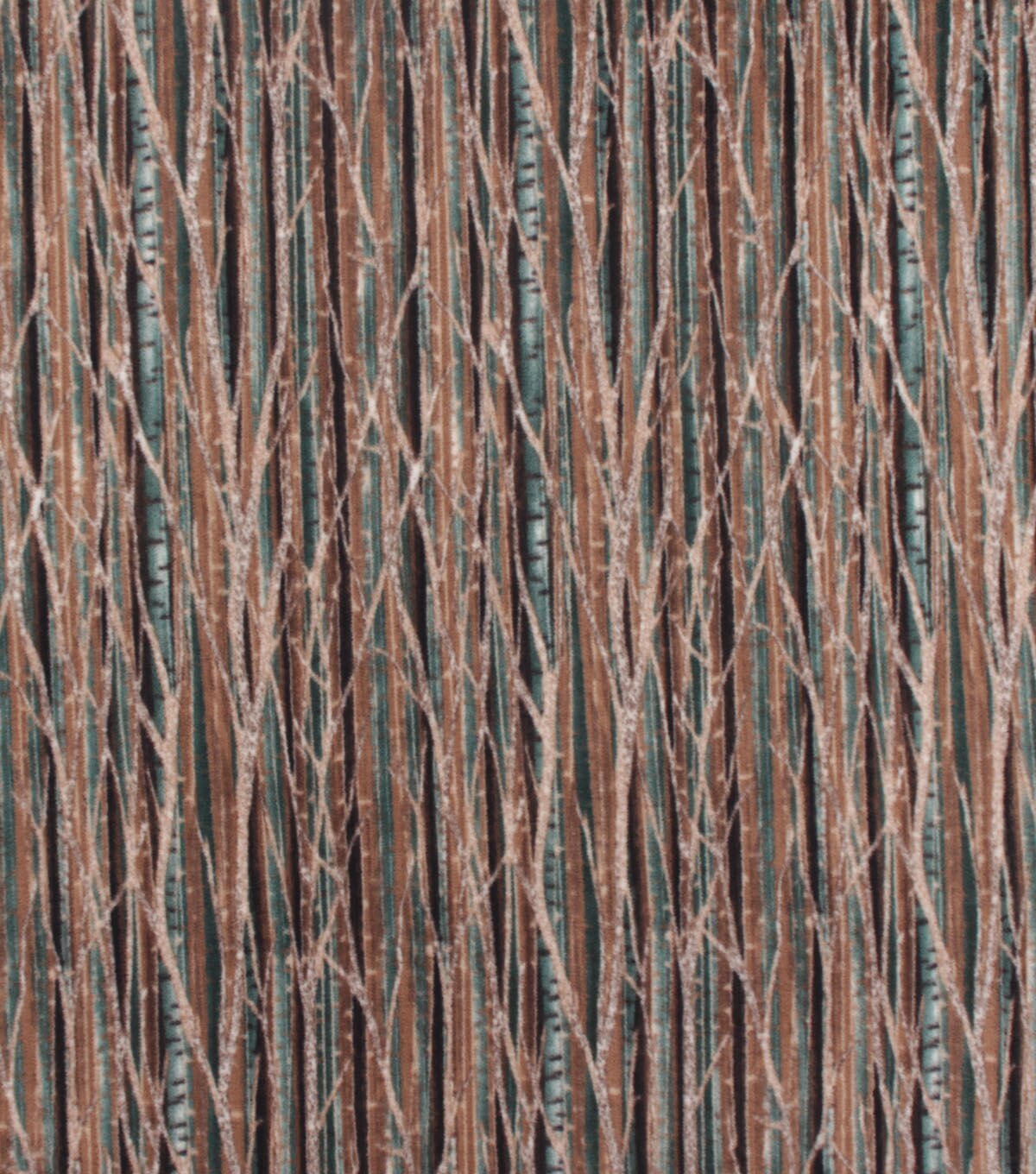 Branches   Bark Anti Pill Fleece Fabric