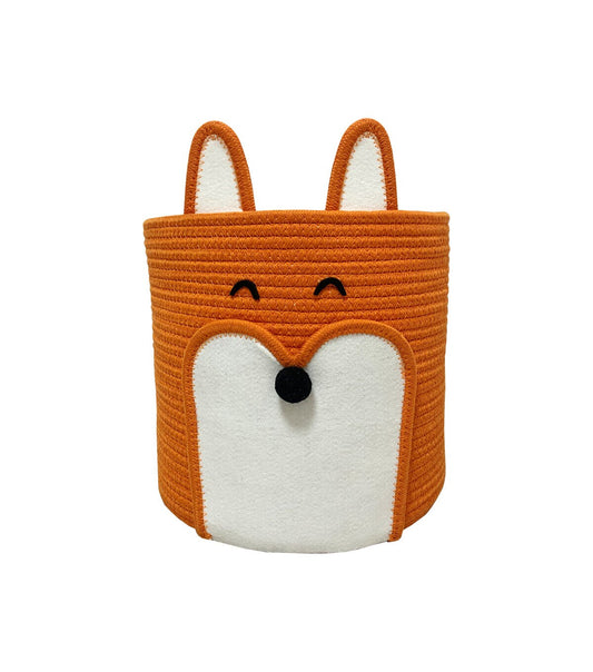 12 Orange Fox Soft Woven Basket by Place   Time