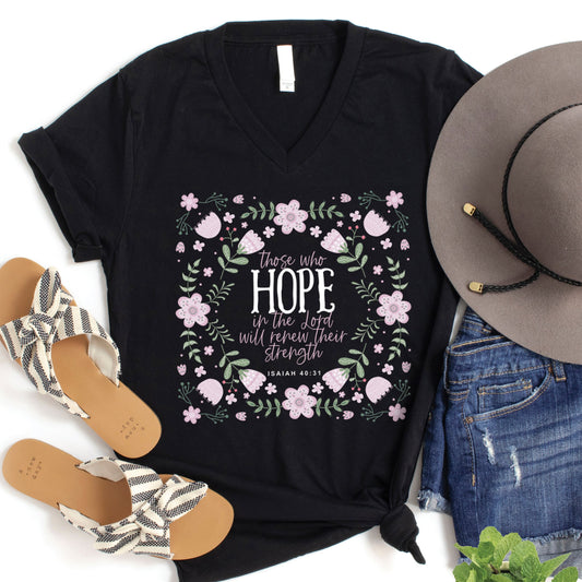 Hope In The Lord V-Neck