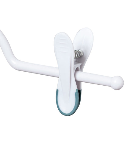 Honey Can Do 12 x 7 White Soft Touch Pant Skirt Hangers 12pk
