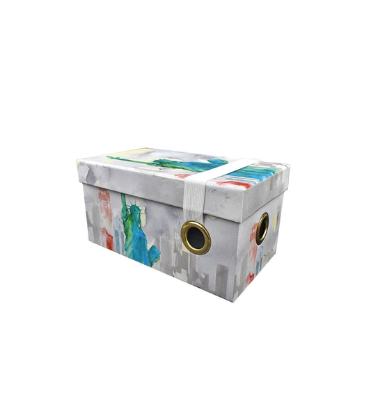 9 Landmarks Rectangle Box With Elastic Strap by Hudson 43