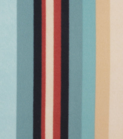 Blue Aztec Stripe Blizzard Fleece Fabric