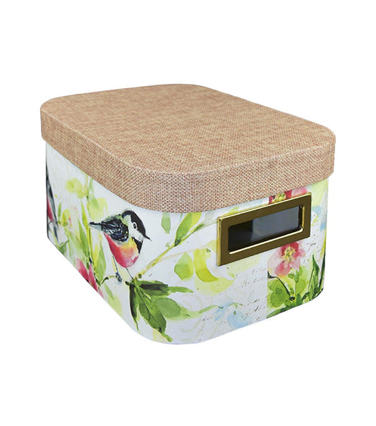 11 Butterfly   Bird Oval Lidded Box With Cutout Handles by Place   Time