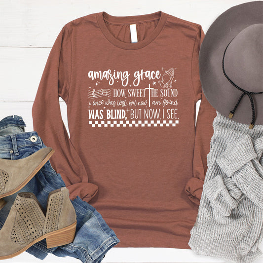 Amazing Grace Long Sleeve - Heather Chestnut - 20