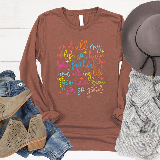 All My Life Long Sleeve - Heather Chestnut - 20