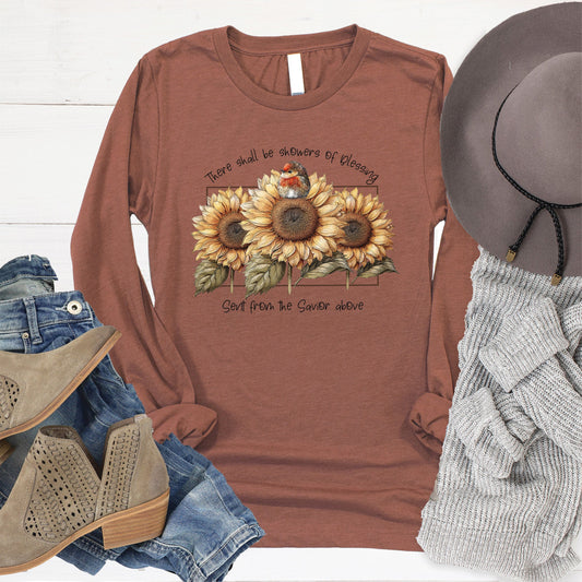 Showers of Blessings Long Sleeve - Heather Chestnut - 20