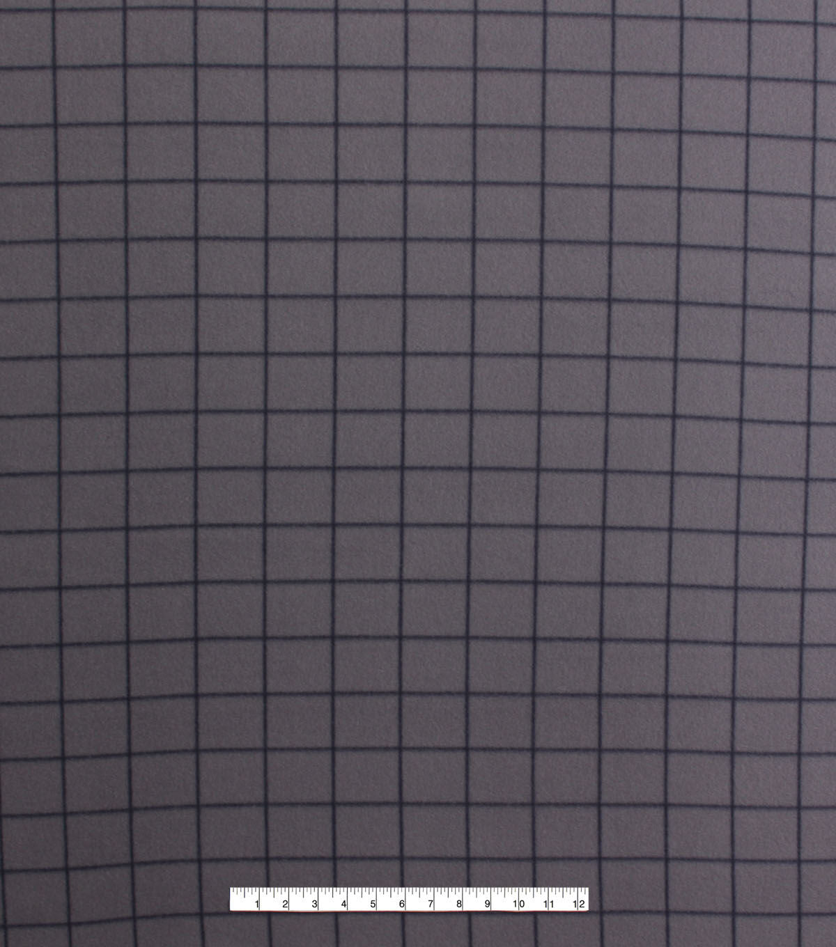 Fashion Gray Grid Blizzard Fleece Fabric