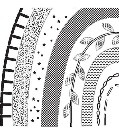 Dimensions Rainbow Embroidery Kit 6  Hoop