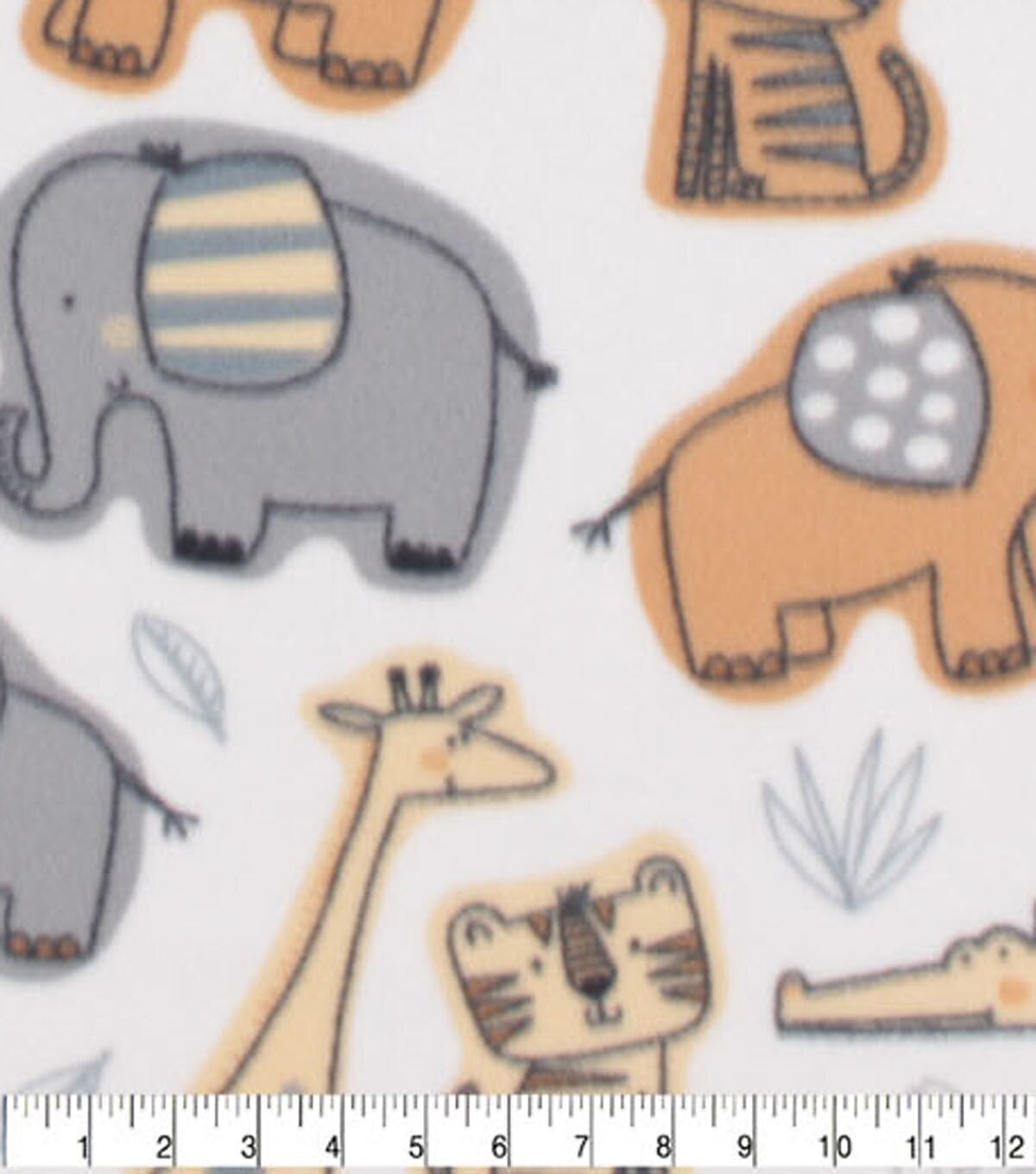 Jungle Animals Blizzard Fleece Fabric