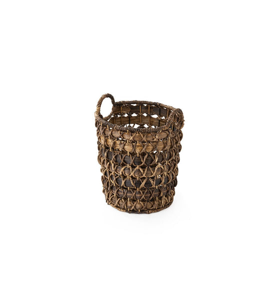 12 Brown Babac Woven Basket by Place   Time