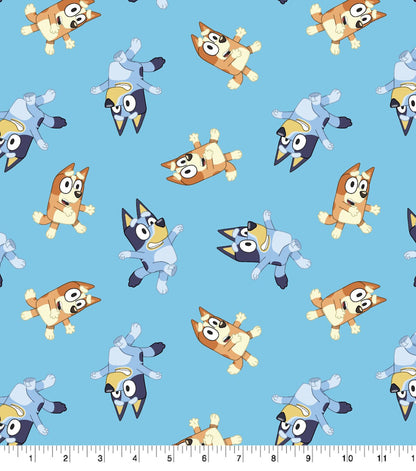 Bluey   Bingo Blue Cotton Fabric