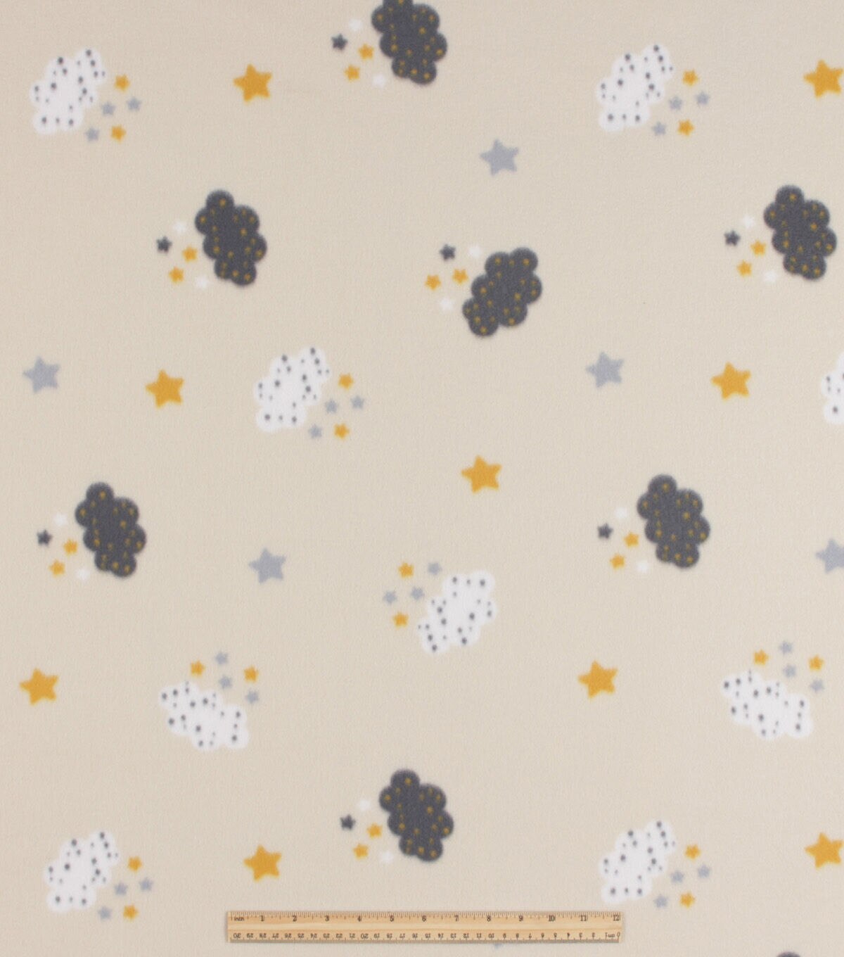 Clouds   Stars Blizzard Prints Fleece Fabric