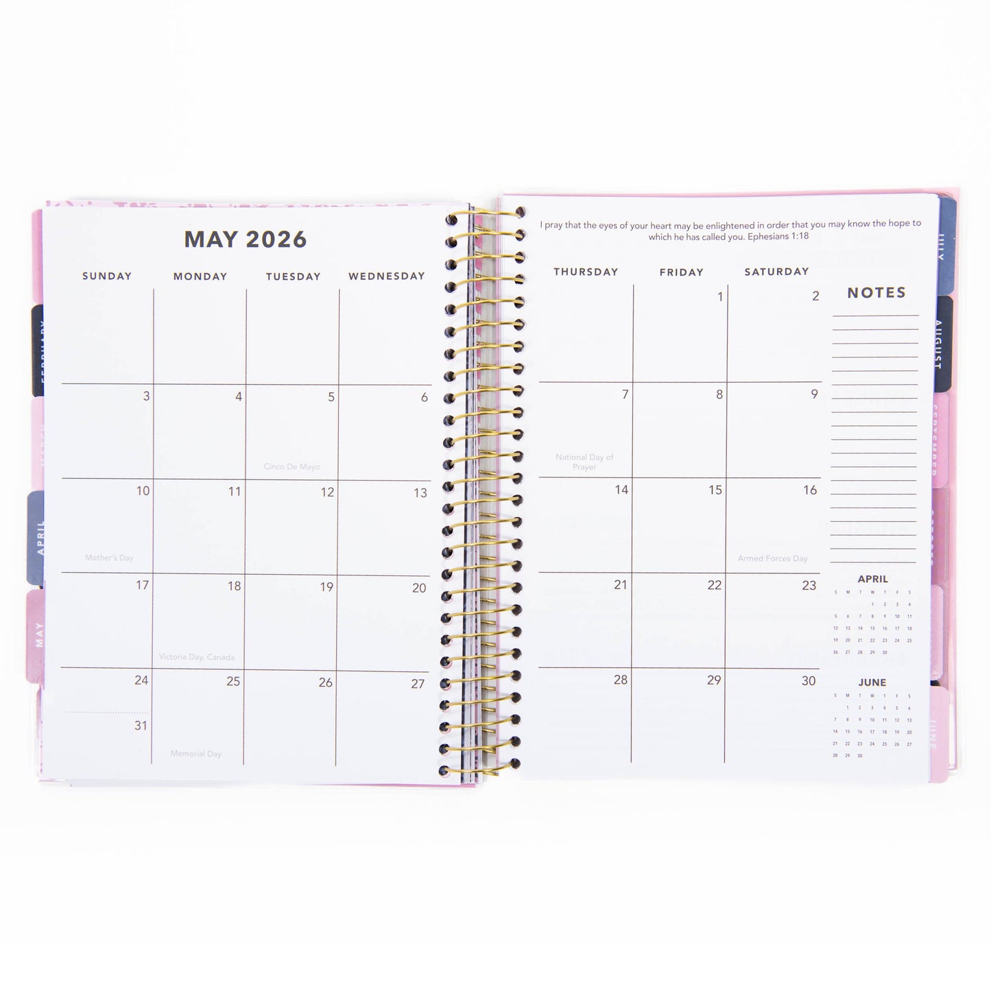 AUG 2025-DEC 2026 Pray On It 17-Month Planner