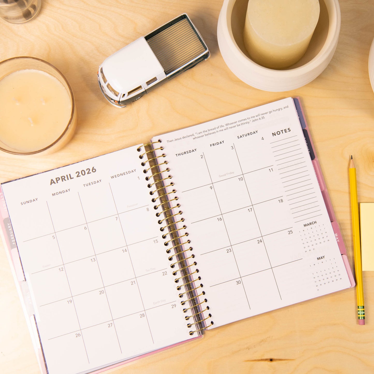AUG 2025-DEC 2026 Pray On It 17-Month Planner