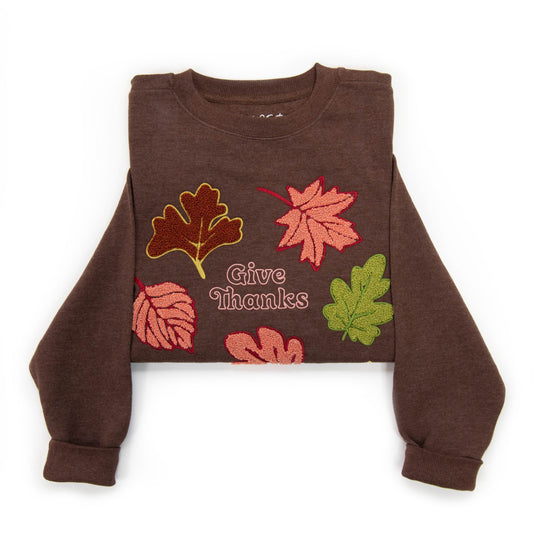 Embellished Give Thanks Sweatshirt