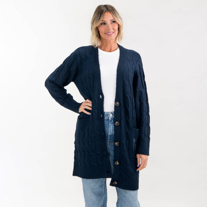 Walk By Faith Cable Knit Cardigan
