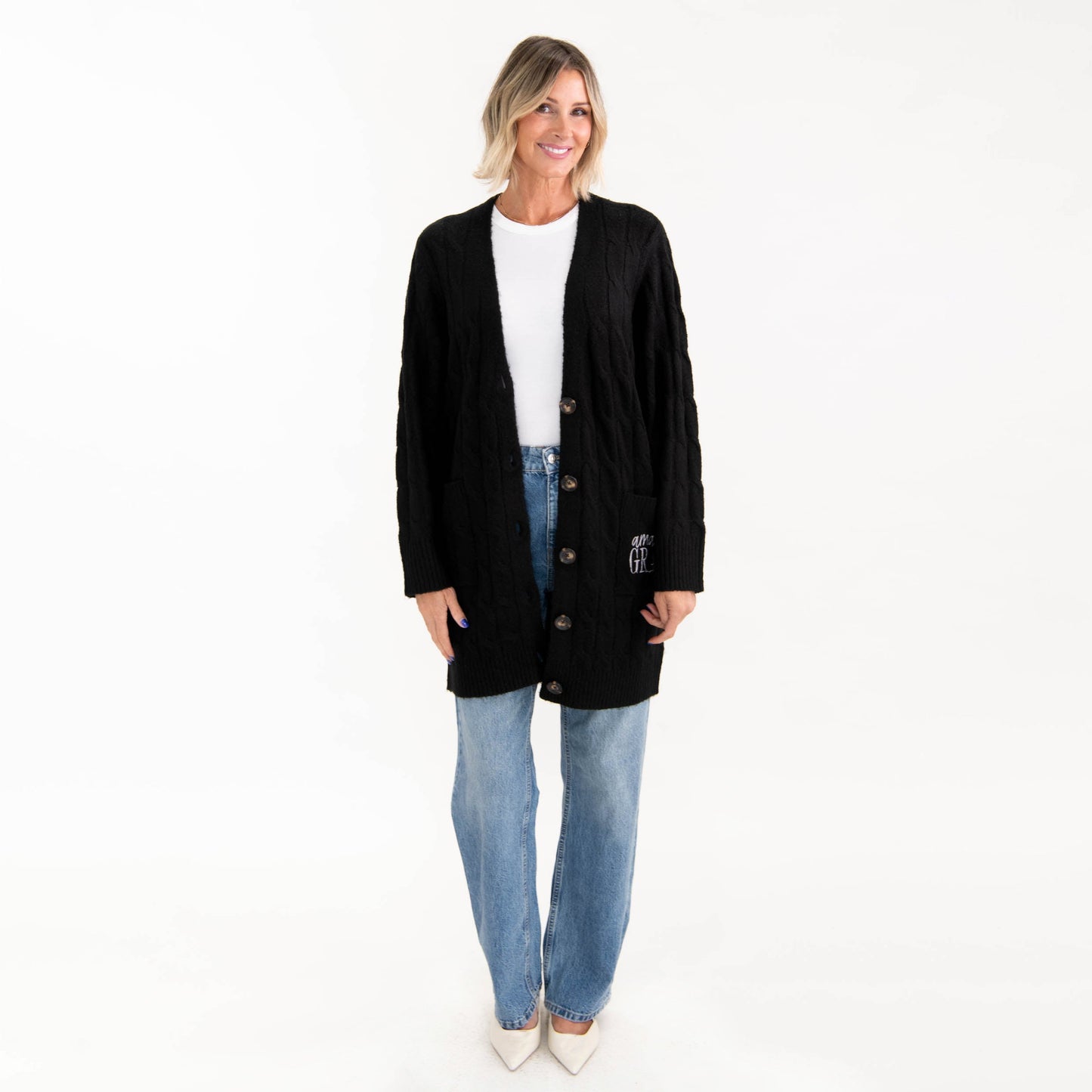 Amazing Grace Cable Knit Cardigan