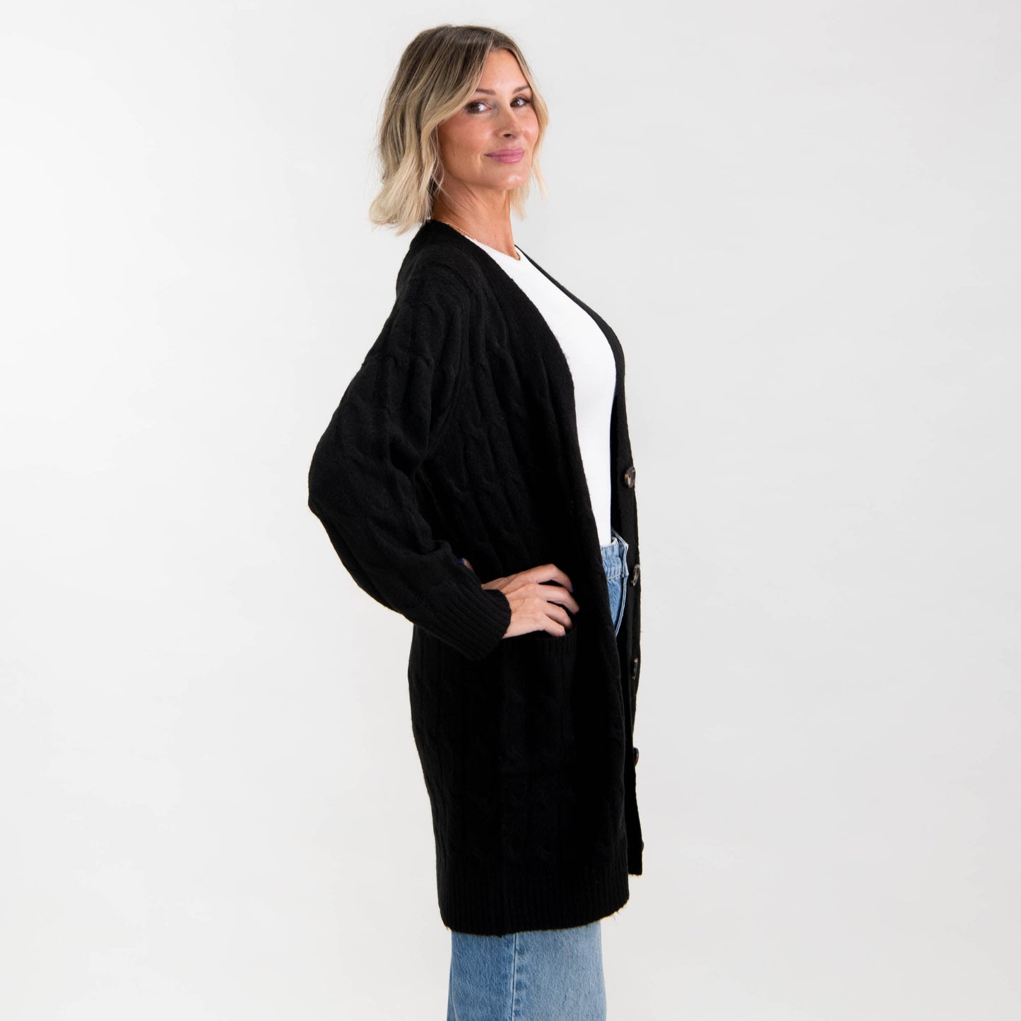 Amazing Grace Cable Knit Cardigan