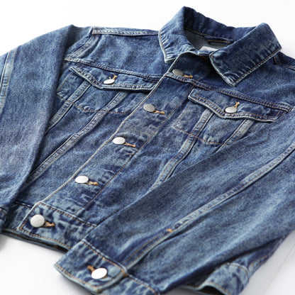 Vintage Washed Love in Faith Denim Jacket
