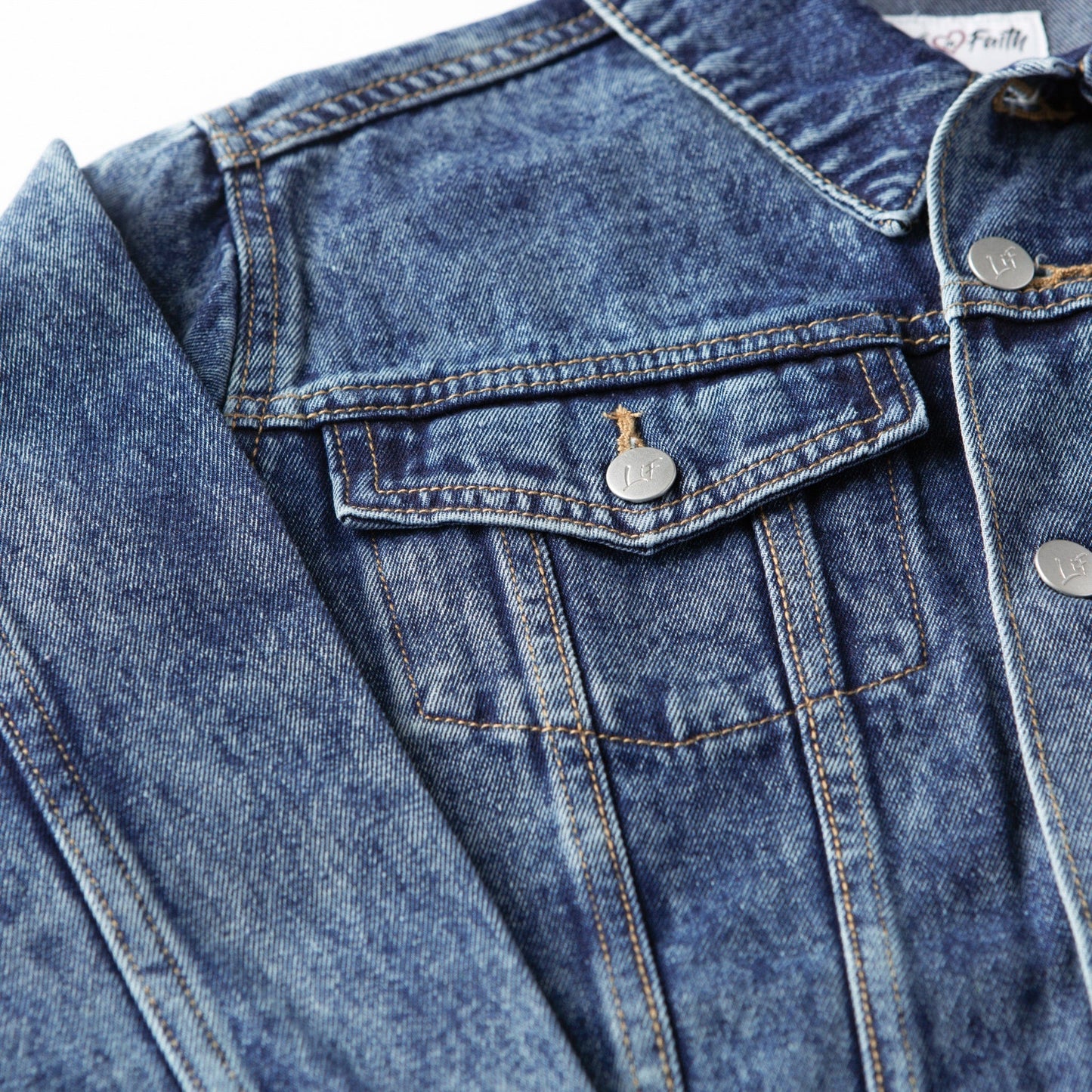Vintage Washed Faith Denim Jacket
