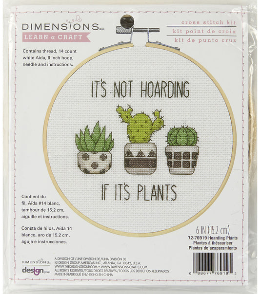 Dimensions Plant Cross Stitch Kit 6  Hoop