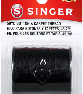 SINGER Button   Carpet Thread 50 Yds