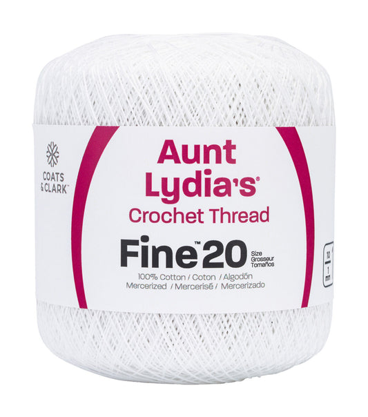 Aunt Lydia s White Fine Crochet Thread