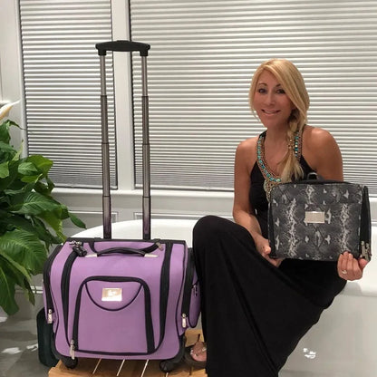 Soon to be sold out!!💝Buy 2 Get 2 Free💝✨Weekender Travel Bag with Set of 2 Snap-In Toiletry Case