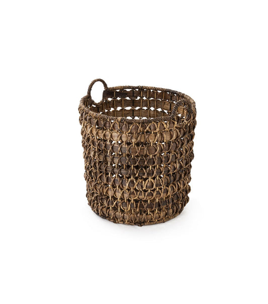 16 Brown Babac Woven Basket by Place   Time