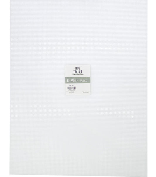 10 x 13 Clear 10 Plastic Mesh Embroidery Canvas by Big Twist