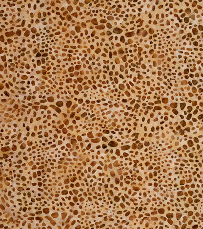 Brown Dots Batik Cotton Fabric