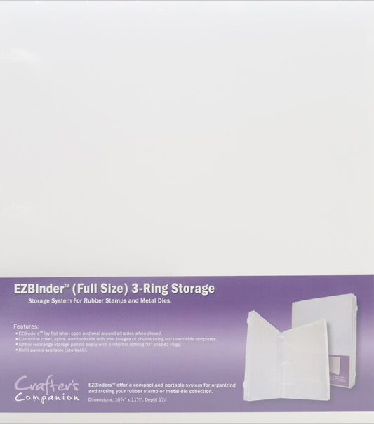 Crafter s Companion 11 x 12 Clear 3 Ring Enclosed Binder