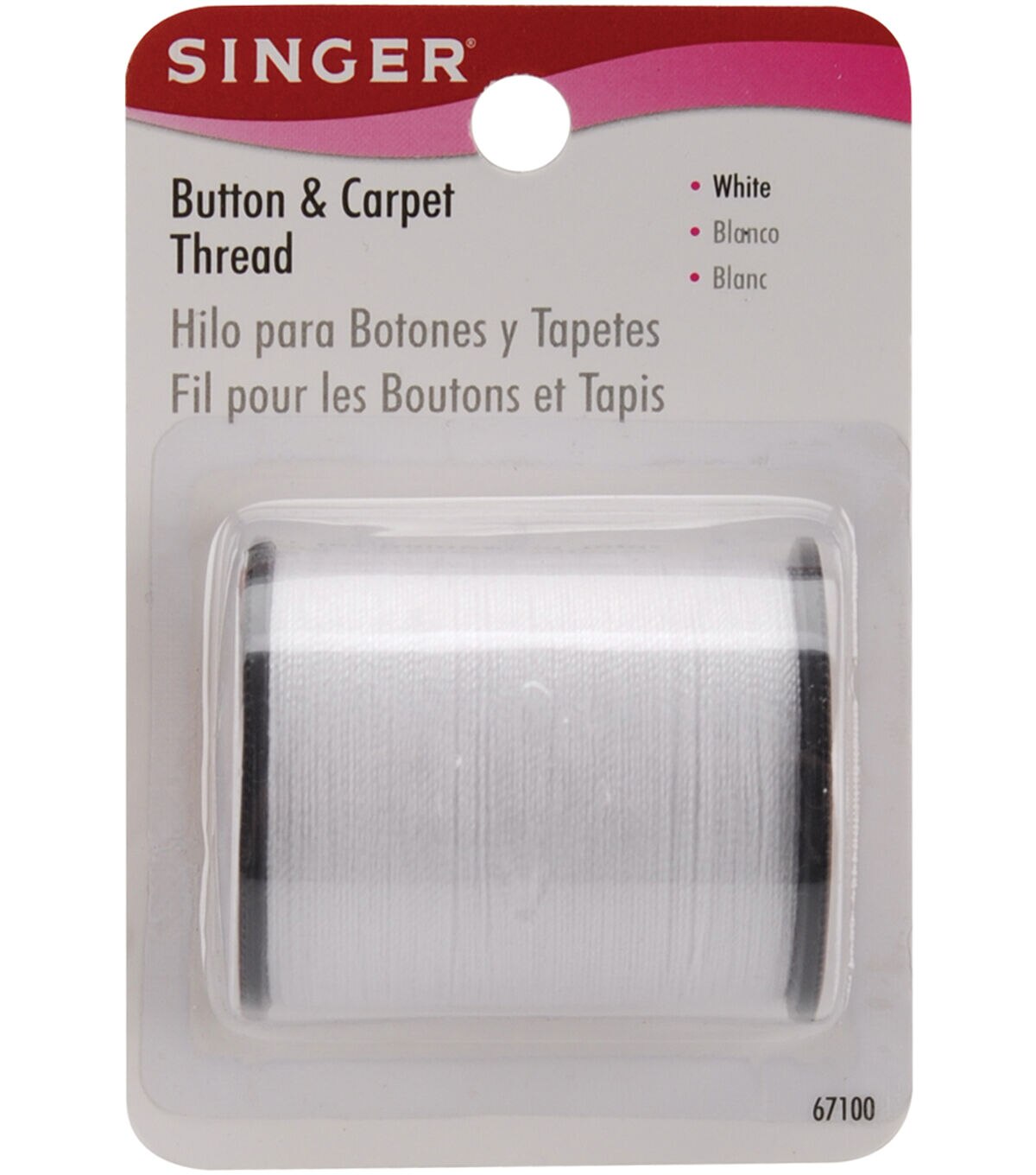 SINGER Button   Carpet Thread 50 Yds