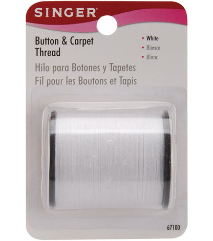 SINGER Button   Carpet Thread 50 Yds