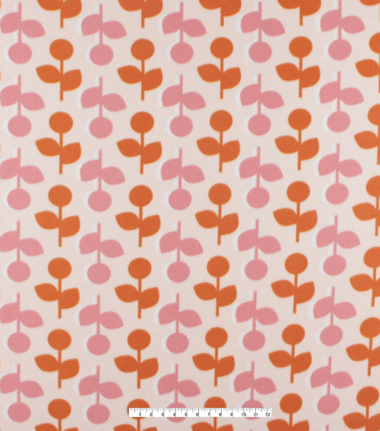 Ditsy Retro Floral Blizzard Fleece Fabric
