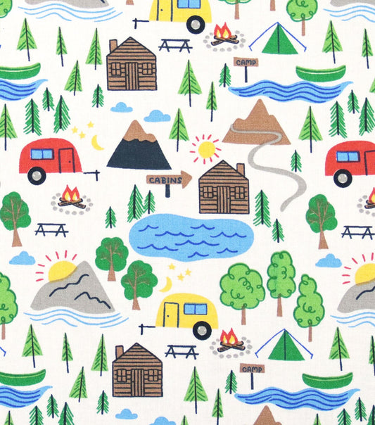 Camping Essentials Novelty Cotton Fabric