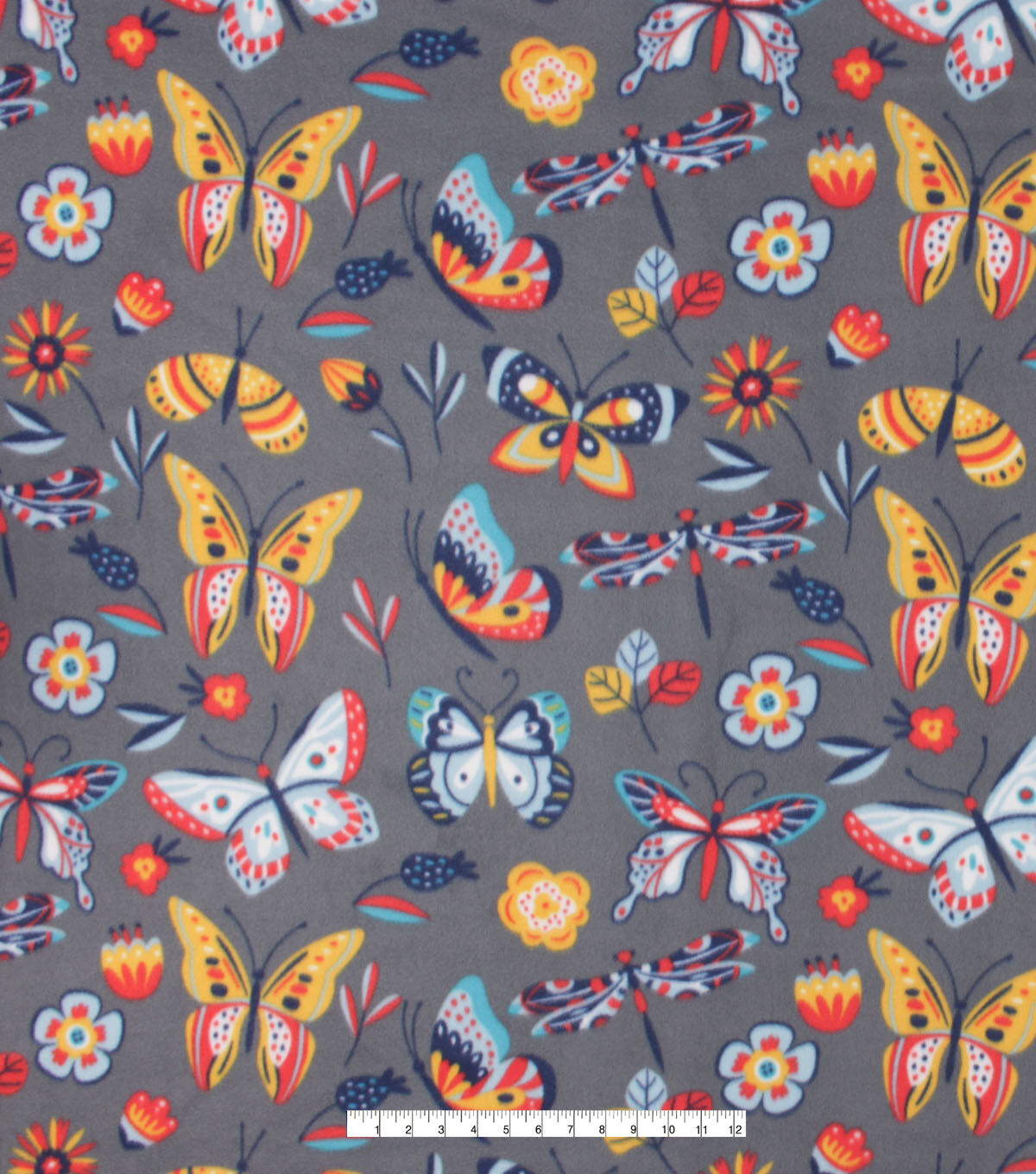 Bright Butterflies Blizzard Fleece Fabric