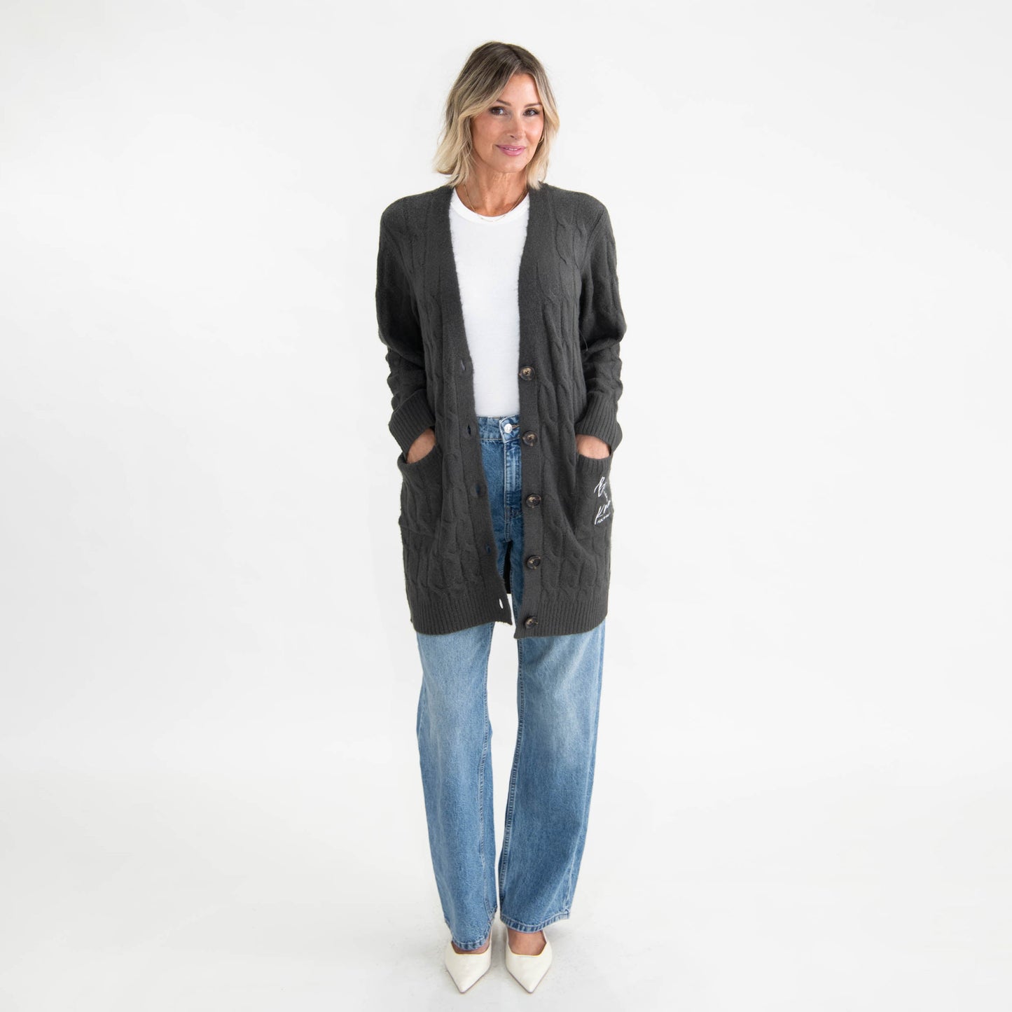 Be Still and Know Cable Knit Cardigan