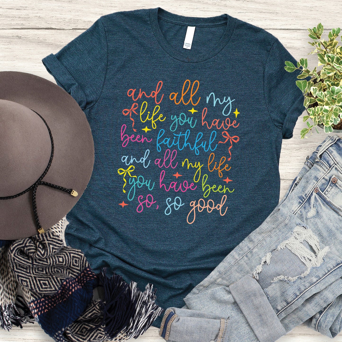 All My Life Tee - Heather Atlantic - 20