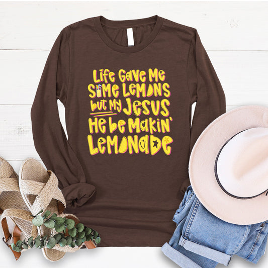 Lemonade Long Sleeve - Heather Brown - 20