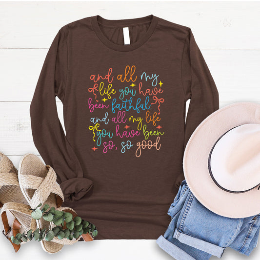 All My Life Long Sleeve - Heather Brown - 20