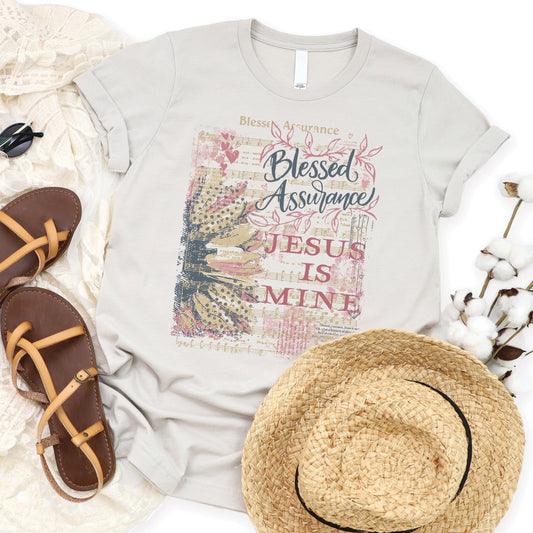 Blessed Assurance Tee - Heather Dust - 20