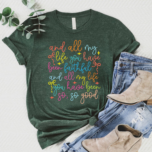 All My Life Tee - Heather Forest - 20
